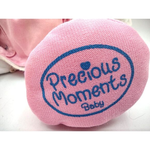 Precious Moments Bunny Plush Yes I Can 2003 Vintage Enesco Learn Button Zip Tie - Picture 4 of 14